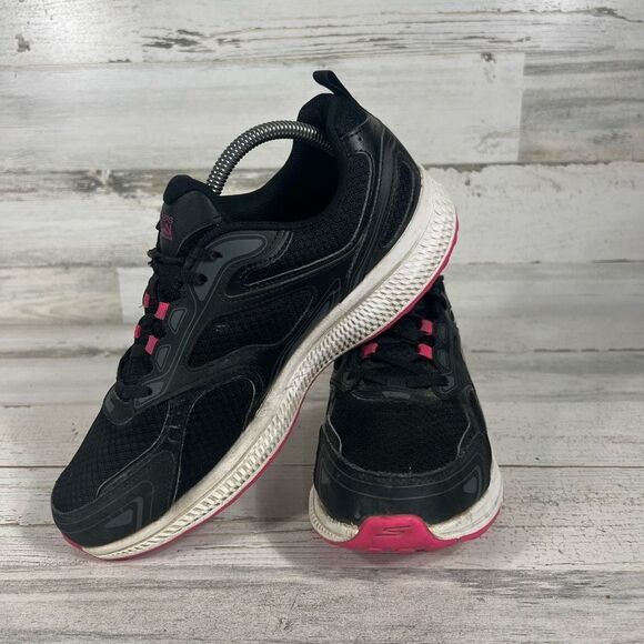 Skechers Women's‎ GOrun Consistent SN128075 Running Sneakers Black Pink Size 9.5 - Picture 5 of 9